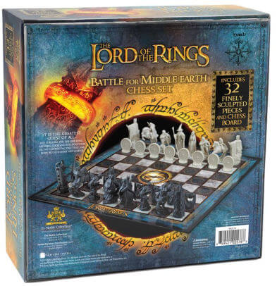 Scacchiera Il Signore Degli Anelli Battaglia per la Terra di Mezzo Lord of The Rings Chess Set