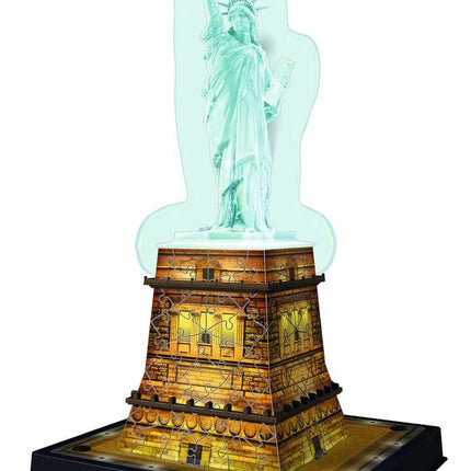 Statua Wolności Nocna edycja Puzzle 3D ze światłami