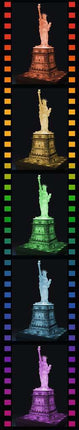 Statua Wolności Nocna edycja Puzzle 3D ze światłami