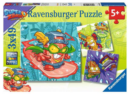 Super Zings zestaw 3 puzzli 49 elementów Ravensburger