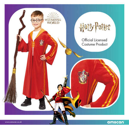 Karnawałowy kostium quidditch Harry Potter dla dziecka Gryffindor