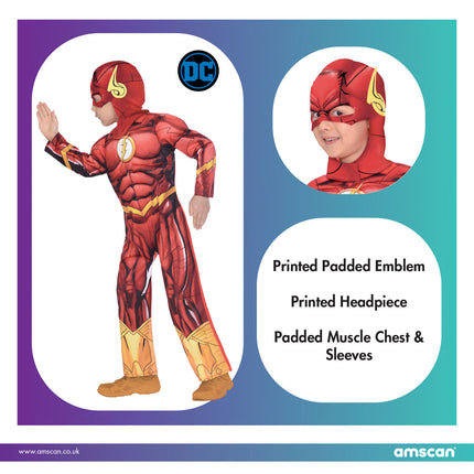 Flash Costume Carnevale Deluxe Bambino Roleplay Fancy Dress