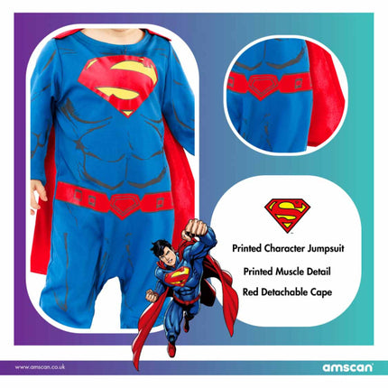 Kostium Supermana Dziecko Dzieciństwo Karnawał Deluxe Fancy Dress