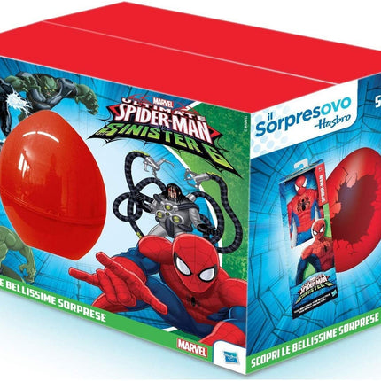 Zaskoczony Spiderman Sinister Egg z zabawkami Hasbro