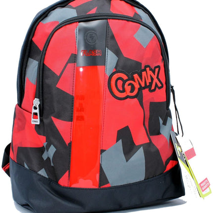 Amerykański plecak szkolny Comix Flash Red ze światłami LED