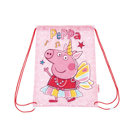 Peppa Pig String Bag Sacca per Scuola Tempo Libero
