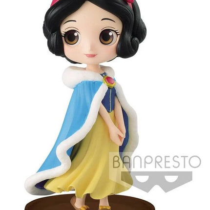 Snow White winter costume Q Posket Mini Girls Festival  Figure PVC Disney Princess 7 cm