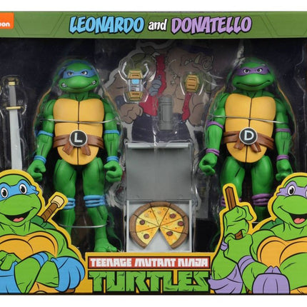 Leonardo and Donatello Young Ninja Turtle Action Figure 2 Pack 18 CM neca 54102
