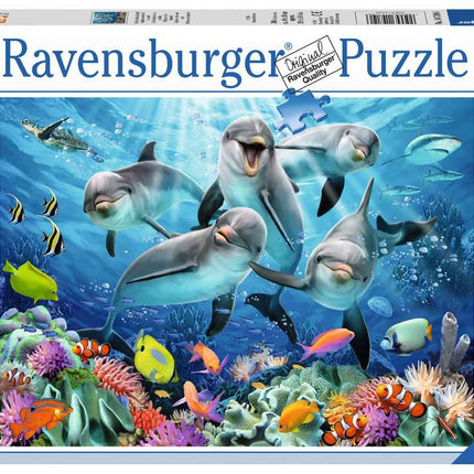 Puzzle 500 Pcs Ravensburger Dolphin Animali Marini
