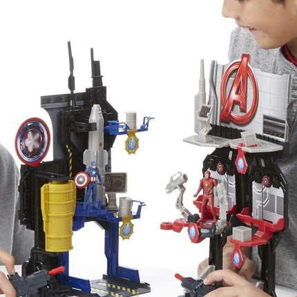 Mini Playset Avengers Con Personaggi 7cm Iron Man e Capitan America Hasbro (3948487278689)