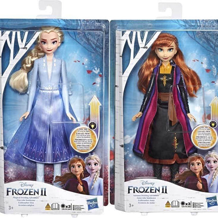 Frozen 2 Bambole con Vestito Luminoso Fashion Doll 30cm Light Up (4206230405217)