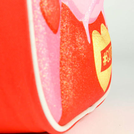 Brokatowy plecak przedszkolny 3D Świnka Peppa