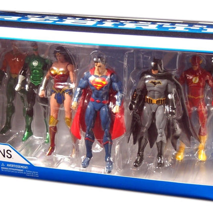 Justice League Rebirth Confezione con 7 Action Figures da 18cm 7-Pack Costumi Classici (3948331925601)