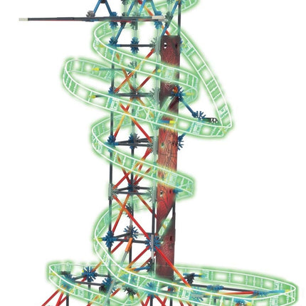 Knex Web Weaver Roller Coaster Pista Luminosa Motorizzata Grandi Giochi (3948355158113)