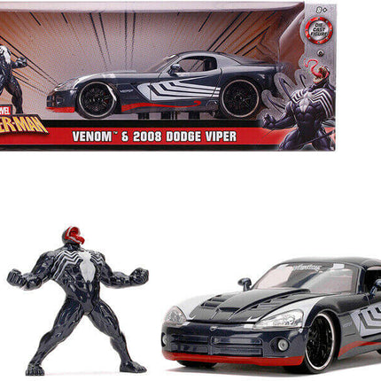 2008 Dodge Viper SRT10 Venom Marvel Spider-Man Hollywood Rides Diecast 1/24