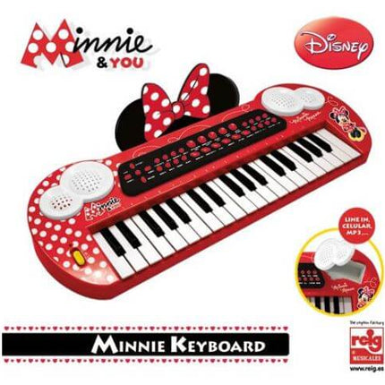 Elektroniczna klawiatura Minnie 32 klawisze dla dzieci Disney