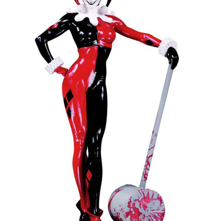 Harley Quinn autorstwa Adama Hughesa DC Comics Czerwono-biało-czarna figurka 19 cm