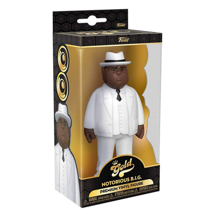 Notorious B.I.G. Vinyl Gold Figure Biggie Smalls White Suit 13 cm - MARCH 2022
