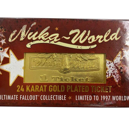 Fallout Replica Nuka World Ticket (gold plated)