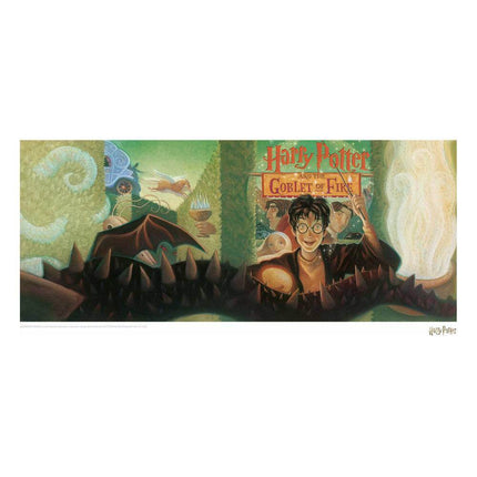 Harry Potter Art Print Czara Ognia Okładka książki Artwork Edycja limitowana 42 x 30 cm - LIPIEC 2021