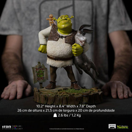 Statuetka Shrek Deluxe Art Scale 1/10 Shrek, Osioł i Piernikowy Ludzik 26 cm
