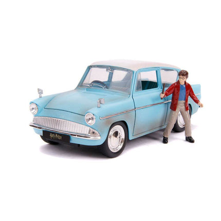1959 Ford Anglia z figurką Harry'ego Pottera Hollywood Rides Diecast Model 1/24