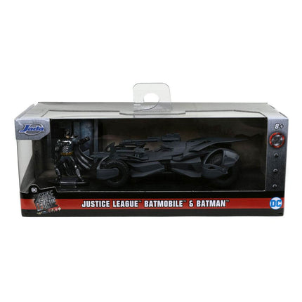 Batmobil z figurką Justice League Hollywood Rides Diecast Model 1/32