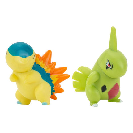 Cyndaquil &amp; Larvitar Pokémon Battle Figures 2 Pack 5cm