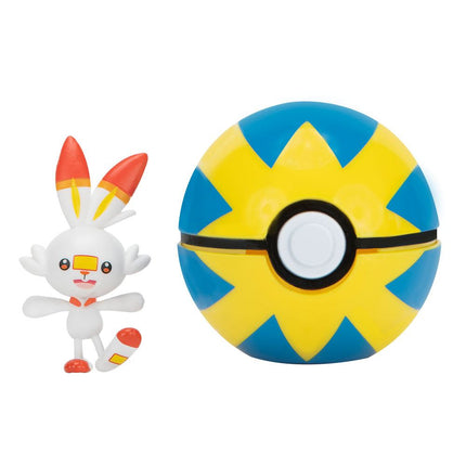 Pokémon Clip'n'Go Poké Ball Scorbunny i Quick Ball