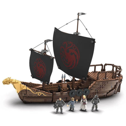 Game of Thrones Mega Construx Black Series Zestaw konstrukcyjny Targaryen Warship