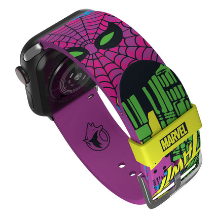Pasek do smartwatcha z kolekcji Spider-Man Blacklight Marvel