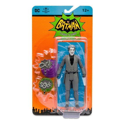 DC Retro Figurka Batman 66 Joker (czarno-biały wariant TV) 15cm