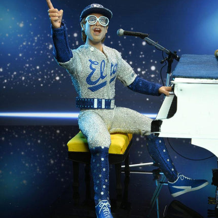 Elton John Clothed Action Figure Live in '75 Deluxe Set 20 cm NECA 18300