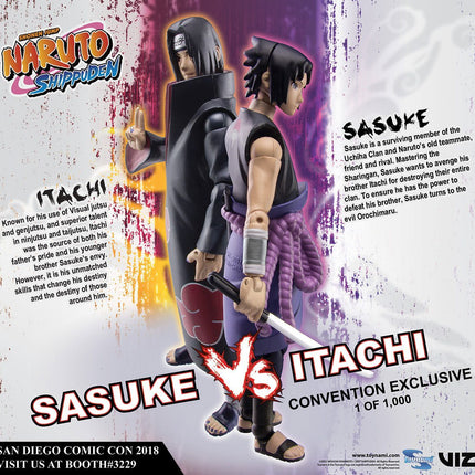Sasuke vs Itachi 2 Action Figures Naruto Shippuden  2018 SDCC Exclusive 10 cm (3948478038113)
